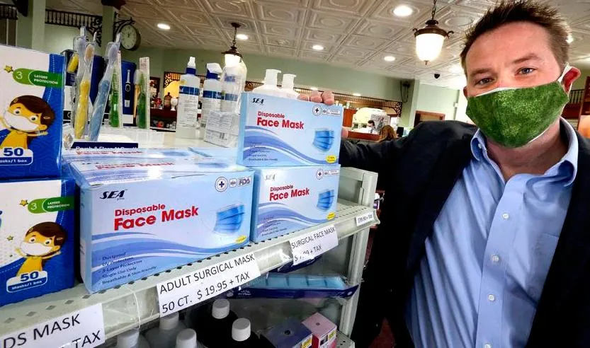 disposable face mask in Pharmacies